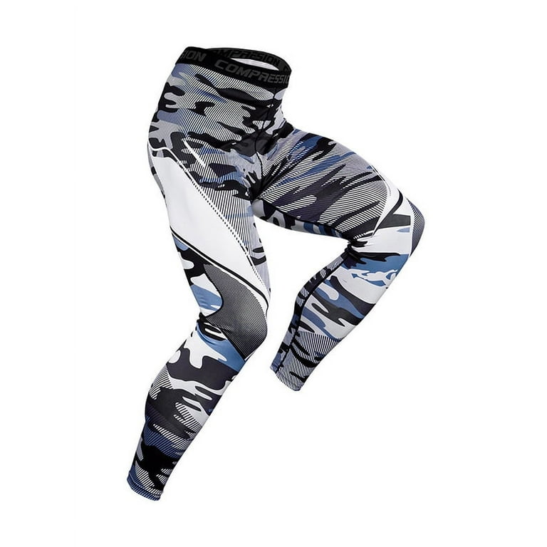 KGPopular Men's Stretchy Compression Yoga Pants Baselayer Cool Dry