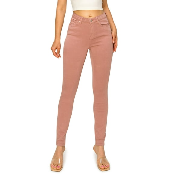 KHAKI & BLUE Cali1850 Women’s The Everyday Skinny Jeans – Soft Stretchy High Rise Comfy Casual Pants