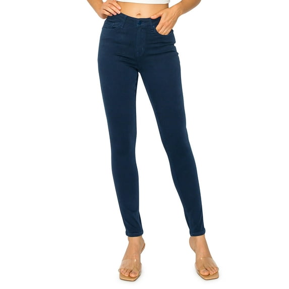 KHAKI & BLUE Cali1850 Women’s The Everyday Skinny Jeans – Soft Stretchy High Rise Comfy Casual Pants
