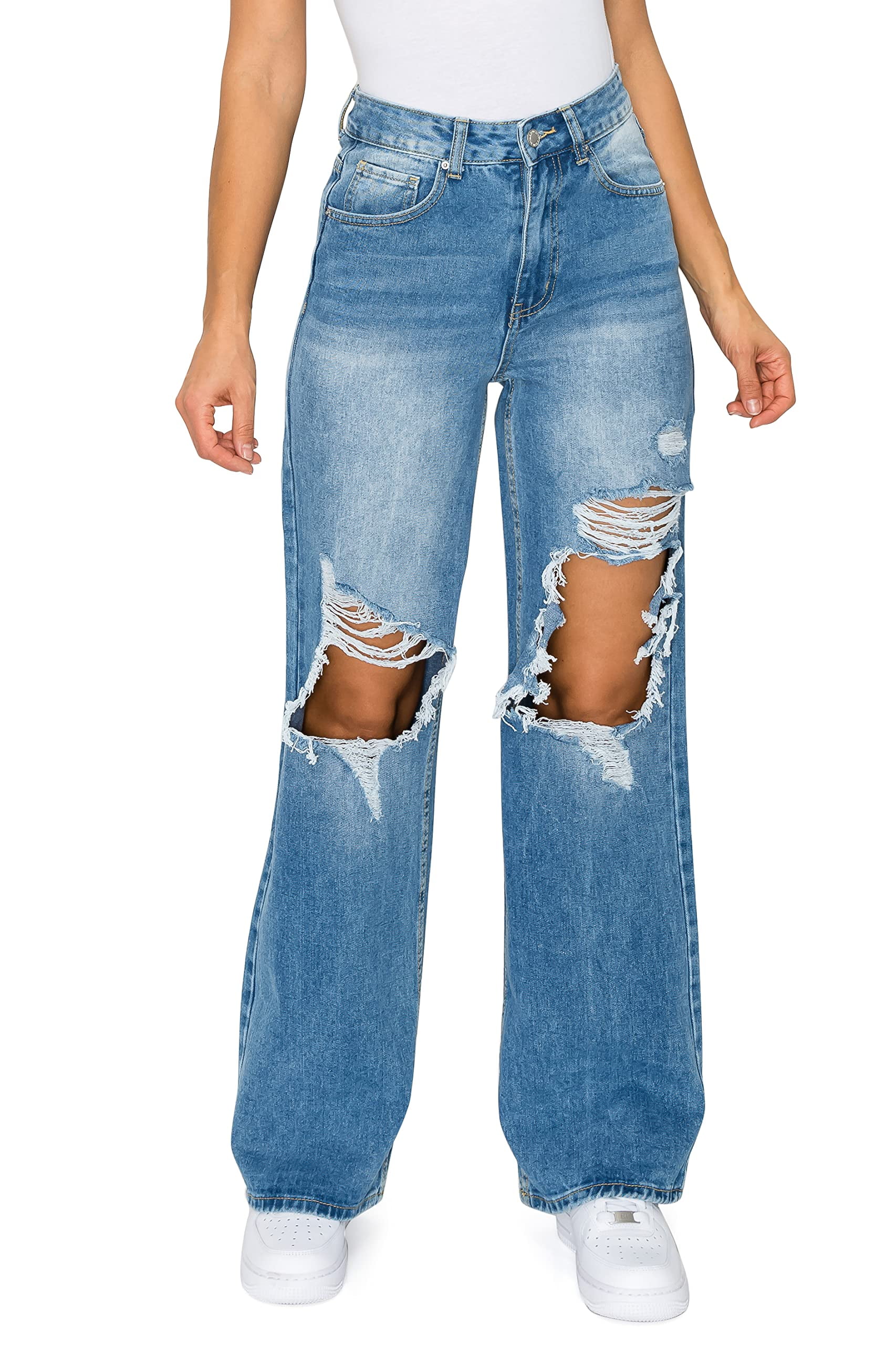 【COSYHARU】Roll Up Down Wide Denim Pants COSYHARU】Roll Up Down Wide Denim Pants Regular Ver
