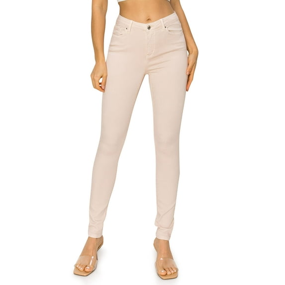 KHAKI & BLUE Women’s The Everyday Garment-Dyed Skinny Jeans Soft Stretchy High Rise Comfy Casual Pants