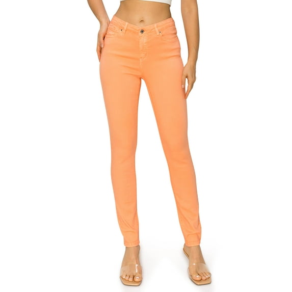 KHAKI & BLUE Women’s The Everyday Garment-Dyed Skinny Jeans Soft Stretchy High Rise Comfy Casual Pants