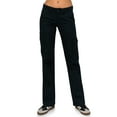 thumbnail image 1 of KHAKI & BLUE Women's Work Pants – Mid Rise Relaxed Fit Straight Leg Cargo Casual Trousers with Multi Pockets, 1 of 6