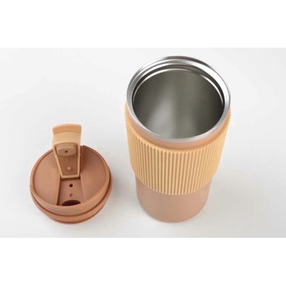 Unbranded 16.23 fl oz Khaki Tall Coffee Mug Stainless Steel Mugs