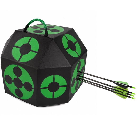 KHAMPA 3D Archery Target 18 Sided Block, Self Healing, UV Protected, High Density Foam
