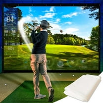 KHAMPA 9' 10" x 11' 5.8" Golf Impact Screen for Simulators | Indoor Use with Grommets & Reinforced Border
