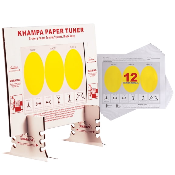 KHAMPA Apex DIY Paper Tuning System - Archery Practice- Includes 10 Sheets