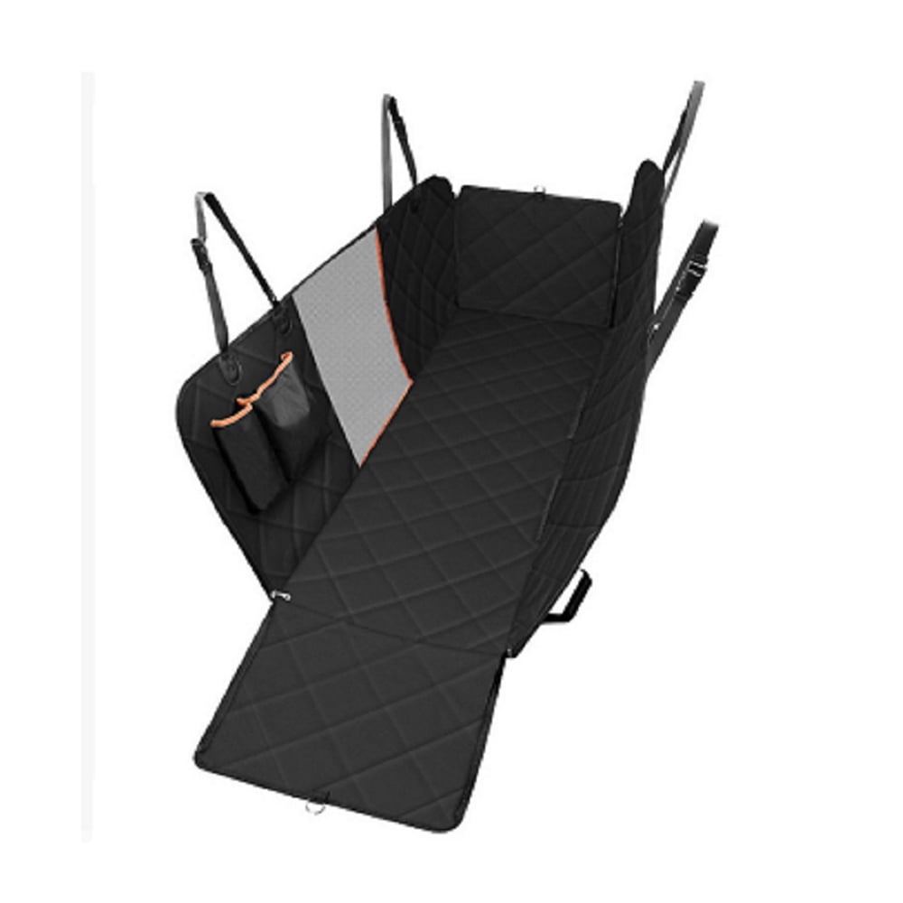 KHAMPA Dog Car Seat Cover for Back Seat with Mesh Window, Dog Hammock