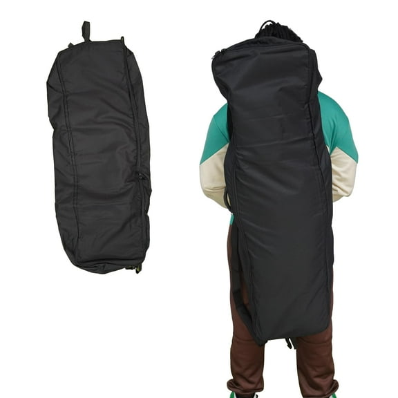 KHAMPA Durable Skateboard Backpack - Heavy-Duty Carrier Bag with Adjustable Straps, Fits Standard and Longboards, Perfect for Travel and Storage