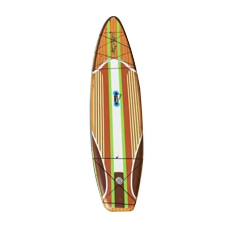 KHAMPA Soft Top Foam 10.5ft Stand Up Paddle Boards | for Beginners and All Levels | Includes Accessories | Leash and Multiple Fin Options,Brown