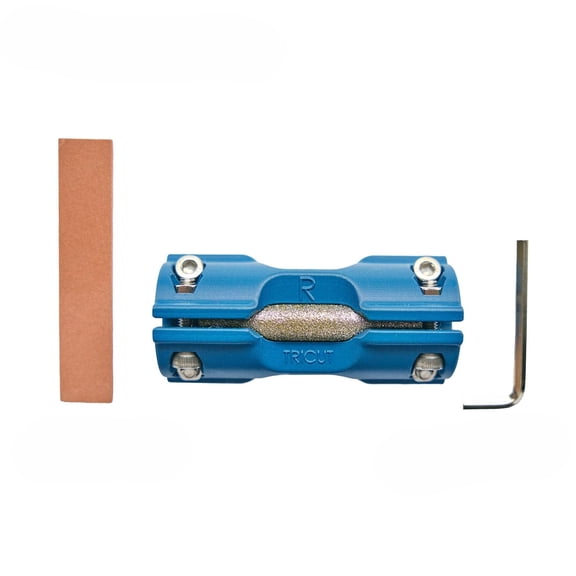 KHAMPA TRICUT Ice Skate Sharpener Pro Kit | Includes Blade Measuring Tool & Outer Wrap | for Ice Hockey Players & Skaters (Basic)