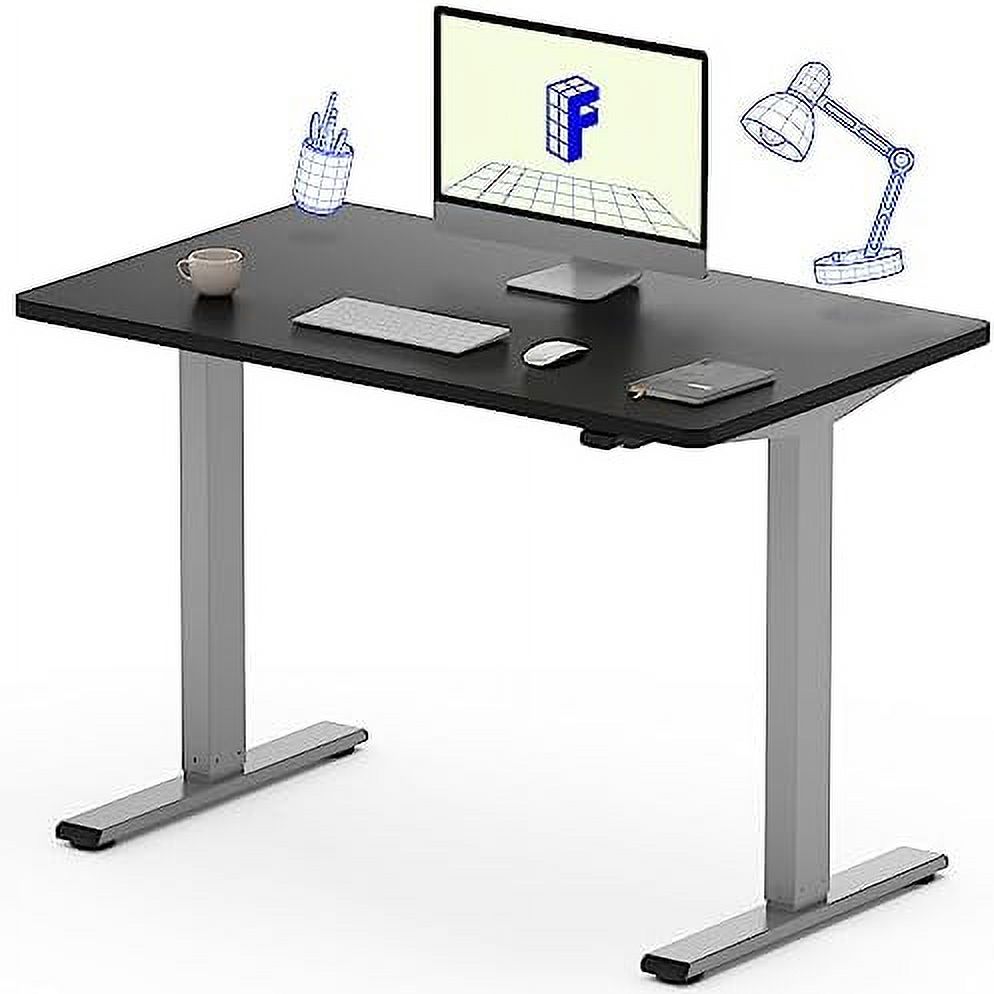 KHBIULIFE Electric Height Adjustable Standing Desk Heavy Duty Steel