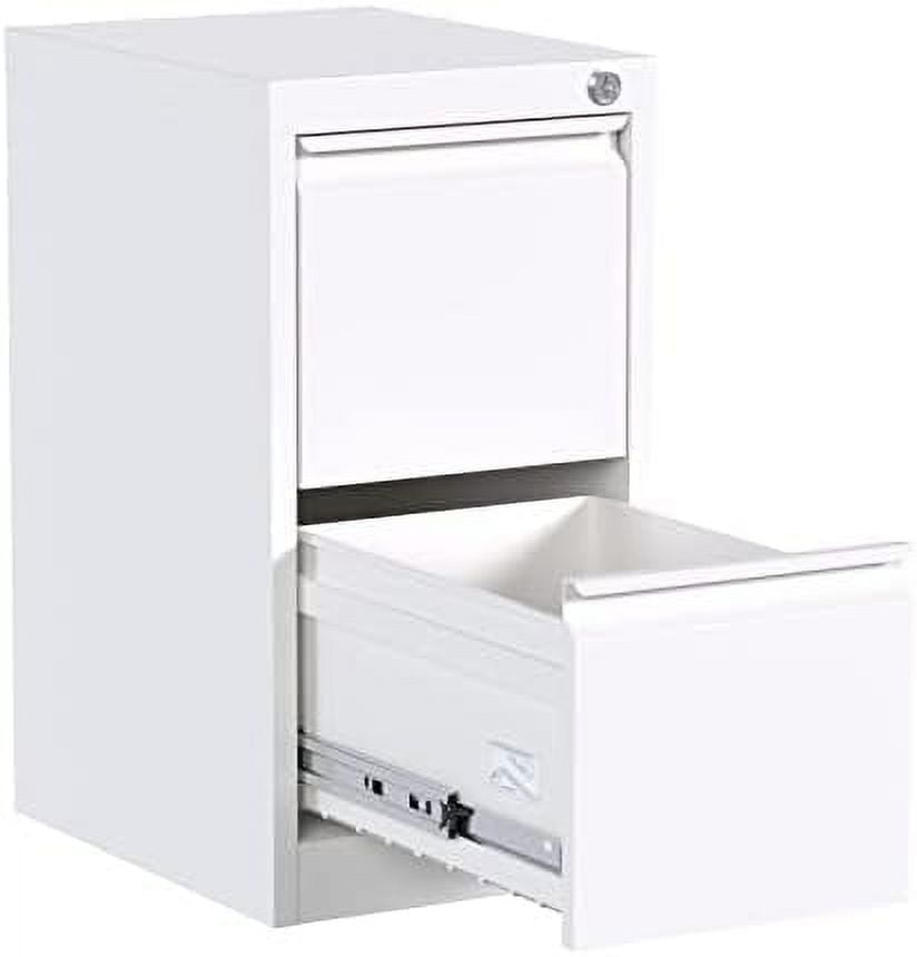 KHBIULIFE Metal File with Lock Drawers Vertical Filing Stoage