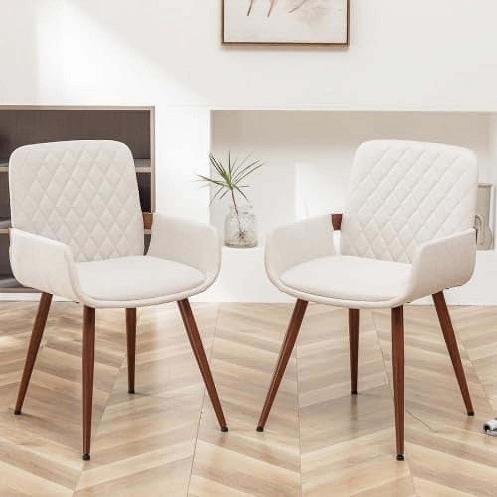 KHBIULIFE Mid Century Modern Dining Chairs Set of 2 Accent Chair