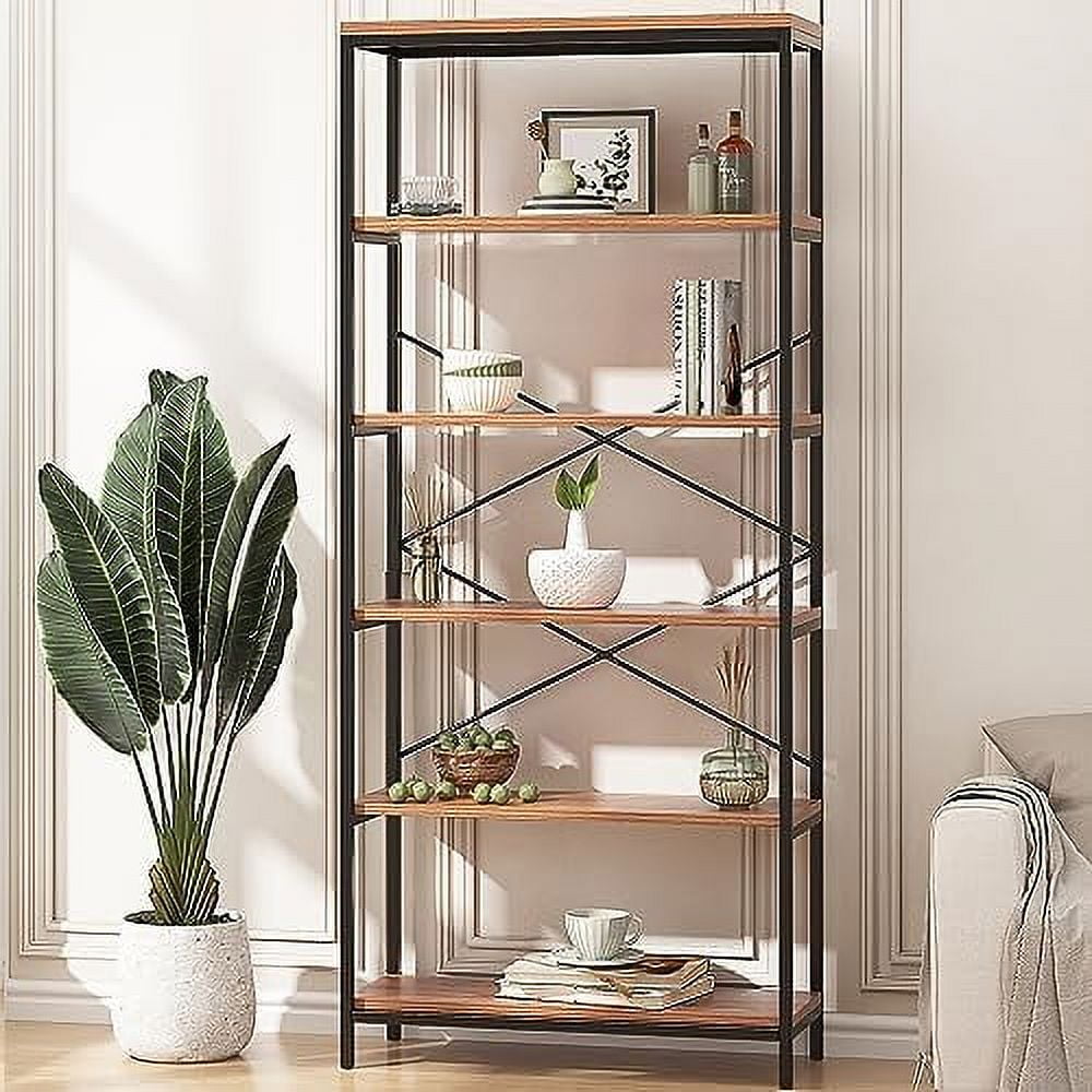 KHBIULIFE Solid Open Book Shelves 71 Tall Modern Bookshelf 6 Foot Free
