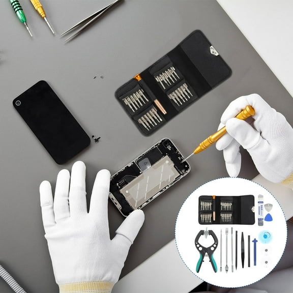 KHBUAB 1 Set Cellphone Repair Tool Kit Phone Precision Screwdrivers Metal for Cameras Keyboards Diy Projects