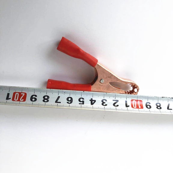 KHBUAB 10Pcs Black Red Alligator Clamps for Emergency Repair and Cable