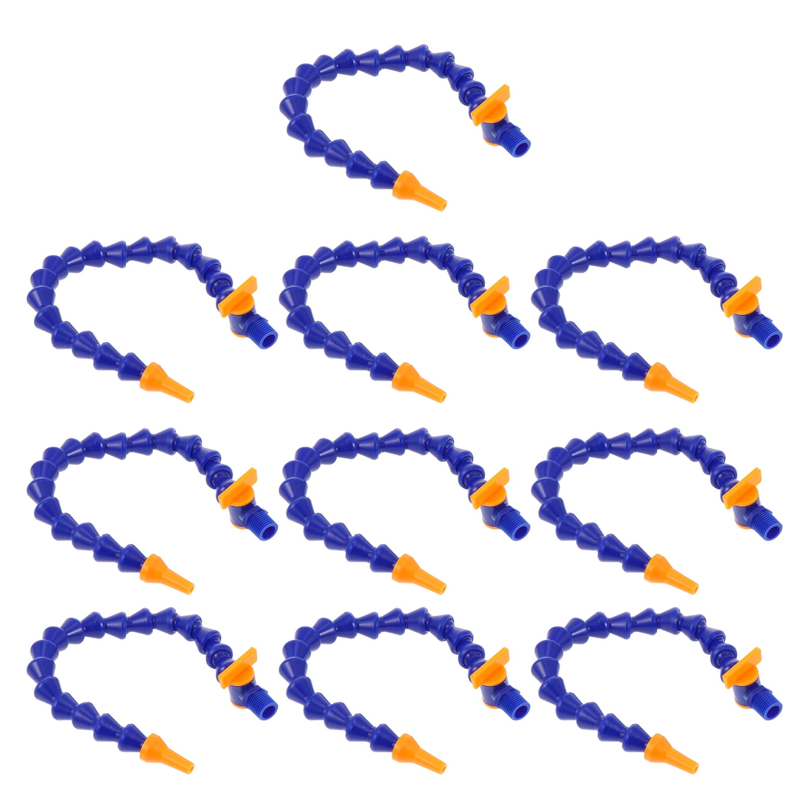 KHBUAB 10Pcs Industrial Use Blue Cooling Pipes for Water Cooling Flexible Hose Pipe 40X2.5X2cm