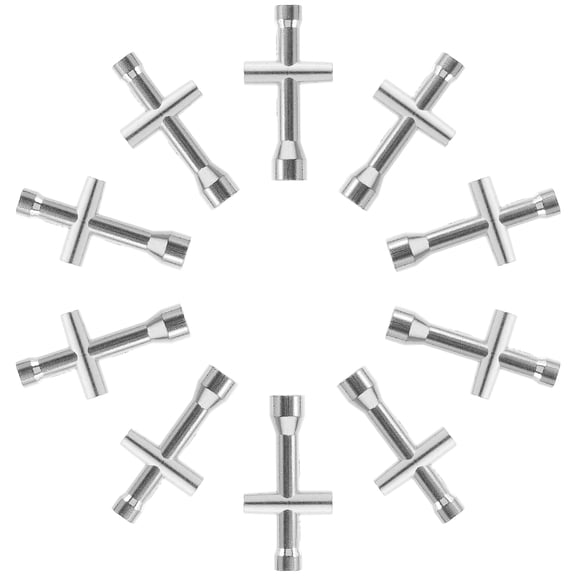 KHBUAB 10Pcs T-Type Socket Wrench Cross Wrenches Sleeves for Mechanics Nut Tightening and Loosening Work
