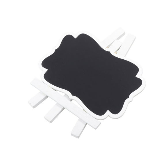 KHBUAB 12Pcs Wood Mini Chalkboards For Tabletop And Place Card Display