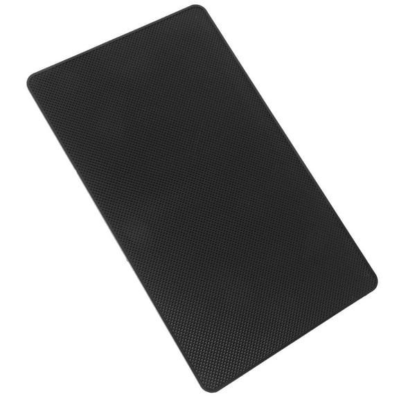 KHBUAB 1PC Dashboard Mat Car Anti-Slip Silicone Cushion Black 10.8X6.5X0.2In