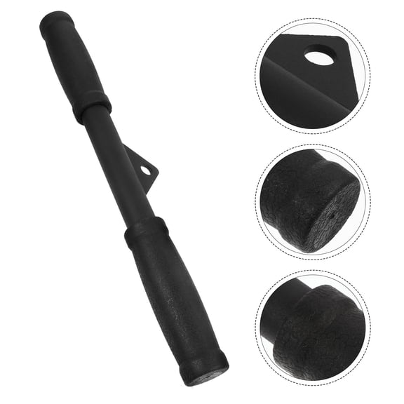 KHBUAB Pull Down Bar Handle Black Steel for Home Fitness Cable Systems