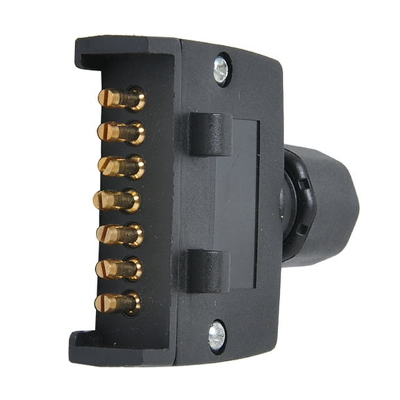 KHBUAB 1Pack Flat Trailer Socket 7.1*2.6Inch for RV and Commercial Vehicle Applications