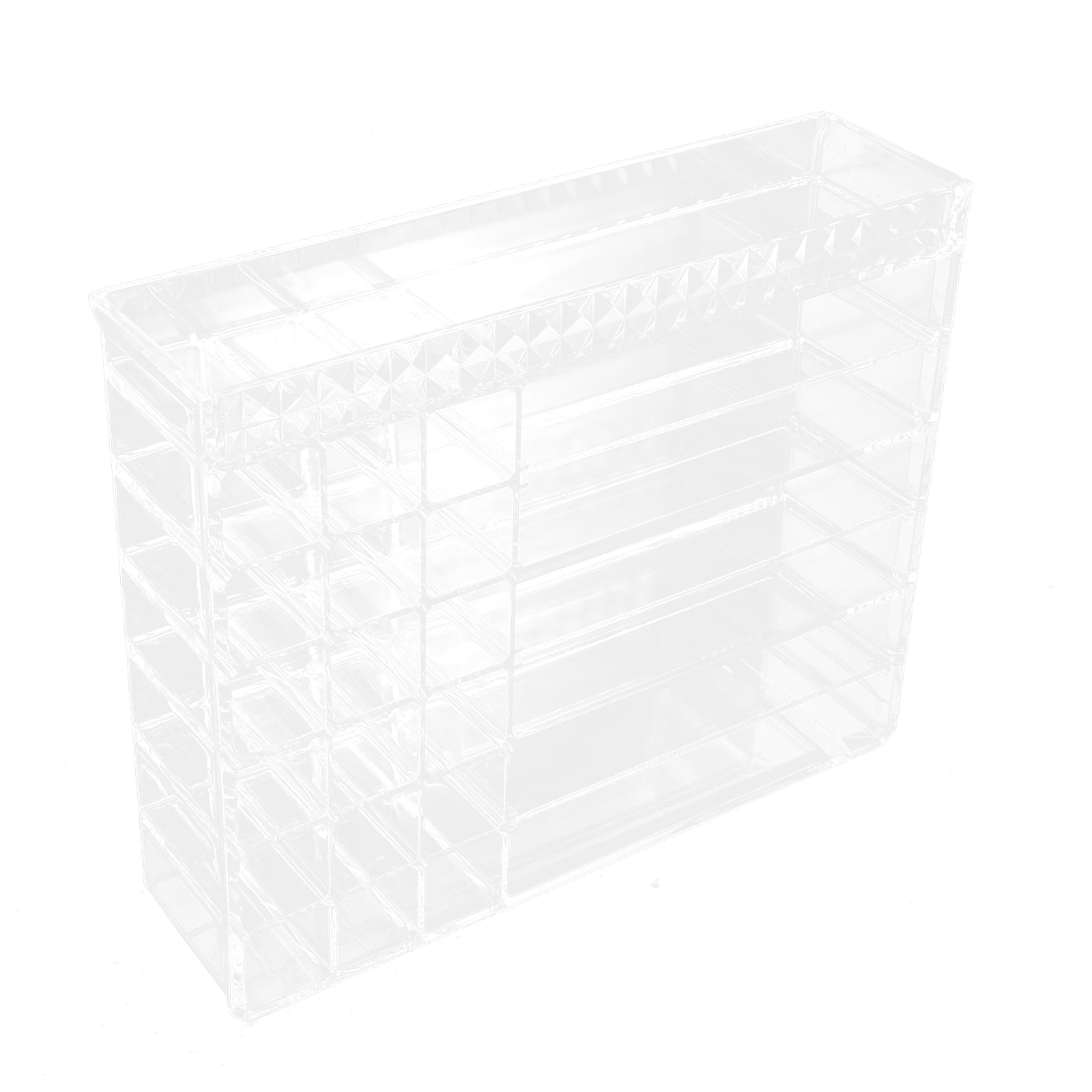 KHBUAB 1Pack Storage Rack for Desktop Transparent Acrylic 25X20X6.5CM ...