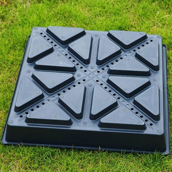 KHBUAB 1Pcs Black Plastic Plant Germination Tray for Roof Garden Heat Insulation and Grass Planting 50X19.7X3.1in