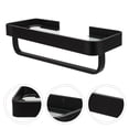 thumbnail image 1 of KHBUAB 1Set Bathroom Floating Shelf Wall Mounted Rust-resistant Aluminum Alloy Black Rectangular Homeowners, 1 of 8