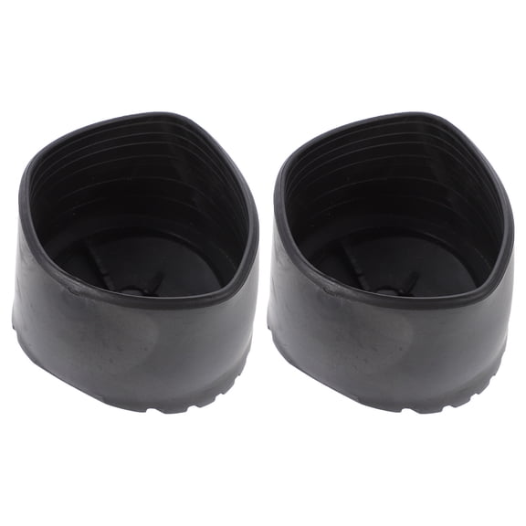 KHBUAB 2Pcs Ladder Rubber Feet Covers Round Black PVC for Outdoor Use