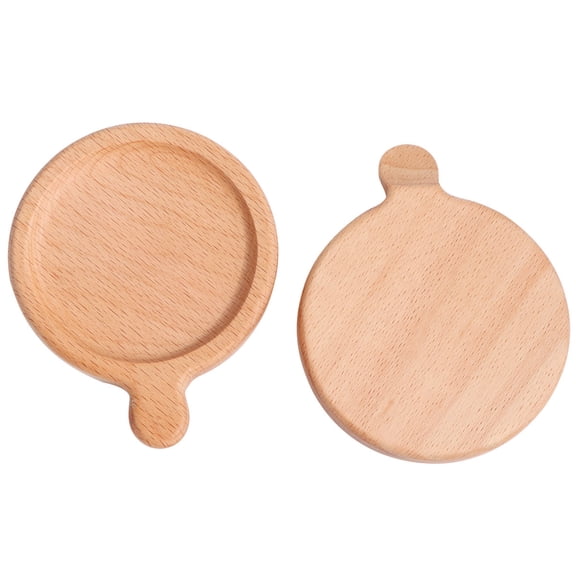 KHBUAB Tea Cup Coaster Insulation Pad Beech Table Hotel 2Pcs