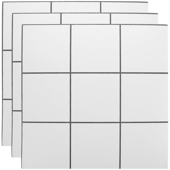KHBUAB 3 Sheets Tiles for Fireplace 11.8x11.8in