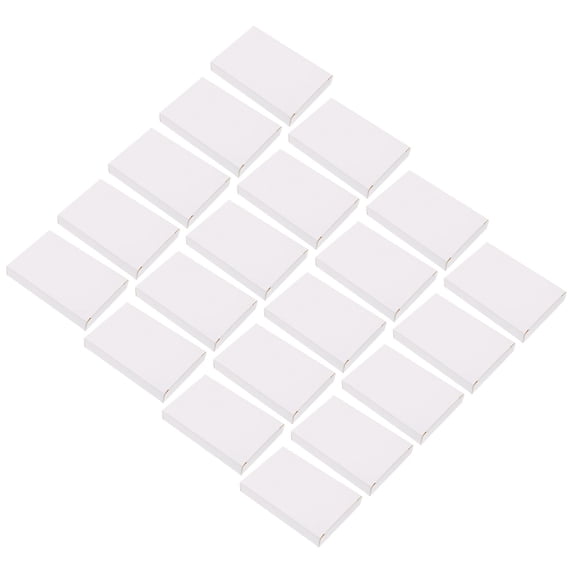 KHBUAB 30Pcs White Cardboard Tiny Shipping Boxes for E-commerce Packaging Flat Box 10X6.5X1.5in