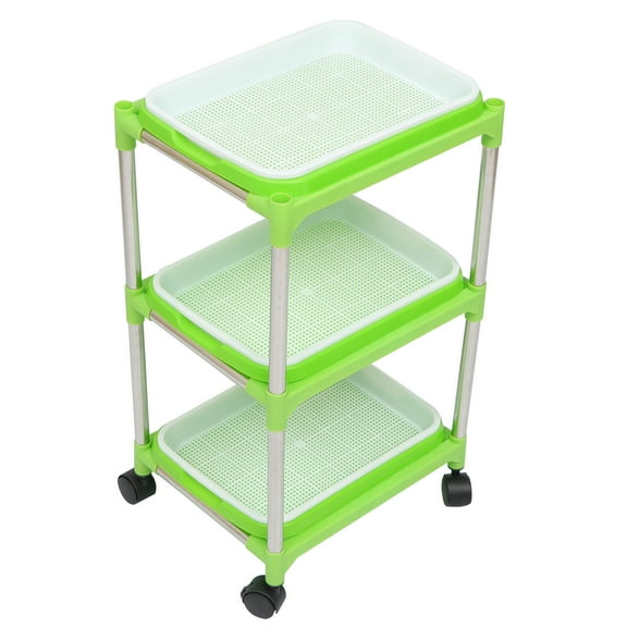 KHBUAB 3Layers Sprouting Container Sprout Tray Plastic 1 Home Gardeners Germination 13.36x10.22x1.77In