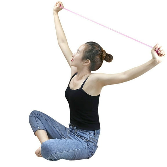 KHBUAB 3Pcs Pink Yoga Rubber Band For Women Arm Stretch Band