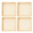 thumbnail image 1 of KHBUAB 4Pcs Puzzle Sort Trays with Wooden Material Square Shape Home Use, 1 of 8