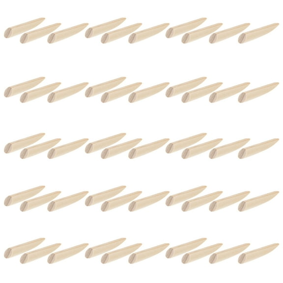 KHBUAB 50Pcs Woodworking Oblique Plugs for Furniture Assembly 1.97X0.31X0.31in