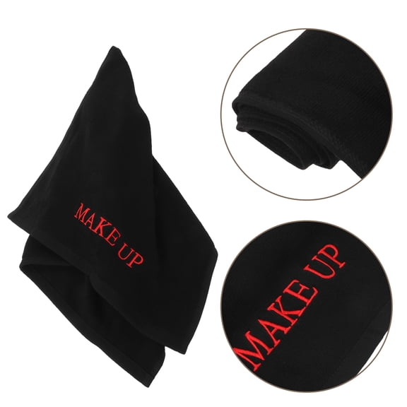 KHBUAB Cotton Vanity Mat Black Desk Organizer for Versatile and Elegant Use