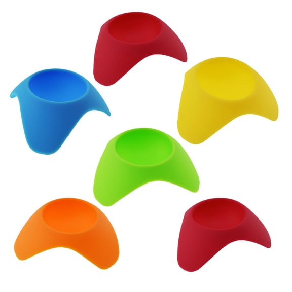 KHBUAB Soft Egg Holder Silicone Assorted Color 6pcs