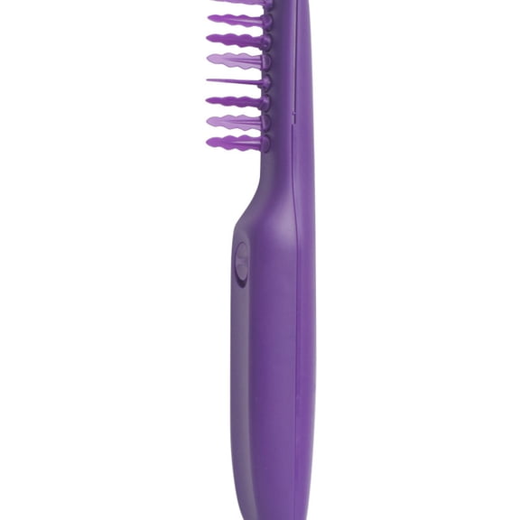 KHBUAB Electric Massage Comb for Curly Hair 1Pcs Purple 10.6x2.4in Dual Use Barber Styling Tool