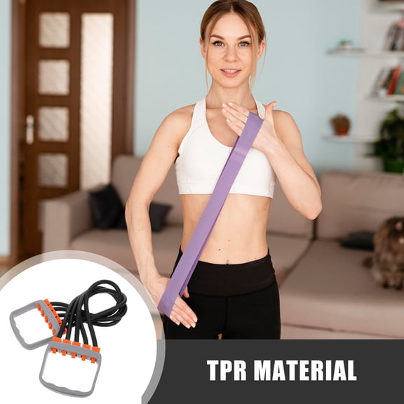 KHBUAB Chest Expander Tpr Material Ergonomic Grip Lightweight Home Workout