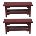 thumbnail image 1 of KHBUAB Miniature Furniture Set 2Pcs Tiny Furniture Dollhouse Accessories And Furniture In 4.52X1.77X1.77in, 1 of 8