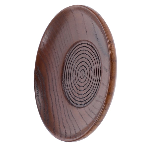 KHBUAB Wood Cheese Plate Round 1Pack for Condiments and Side Dishes Home Use