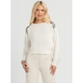 thumbnail image 1 of Jessica Simpson Women's Khissa Crewneck Top, Sizes XS-XL, 1 of 6