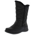 thumbnail image 1 of KHOMBU Carly Womens Cold Weather Boots with Dual Zipper Closures 10 Wide Black, 1 of 4
