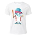 thumbnail image 1 of KHONTS Baseball 6 Years 6th Birthday Number 6 T-Shirt for Boys Kids Short Sleeve Crew Neck Tees,Size 2-13 Years White 160, 1 of 4