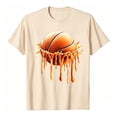 thumbnail image 1 of KHONTS Basketball Graphic T-Shirt Summer Short Sleeve Crew Neck Tops,Size 2-13 Years Beige 110, 1 of 4