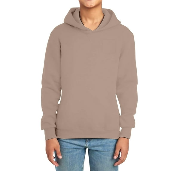 KHONTS Boys And Girls Hoodies Sweatshirts Long Sleeve Pullover Solid Casual Outerwear Cozy Fleece Lined Hooded Sweatshirts,Sizes 2-13 Years