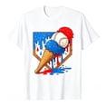 thumbnail image 1 of KHONTS Boys Baseball Baseball Boys Youth T-Shirt Crew Neck Summer Short Sleeve Basic Tops,Size 2-13 Years White 160, 1 of 4